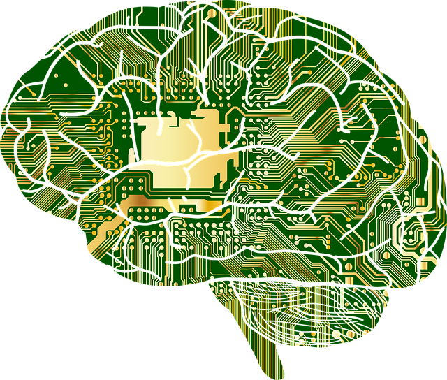 Brain showing intelligence to represent AI