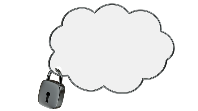 Cloud with security lock